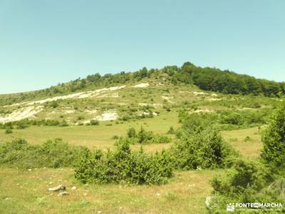 Montaña Alavesa - Parque Natural de Izki: embalse san juan beneficios del senderismo cañada real leo